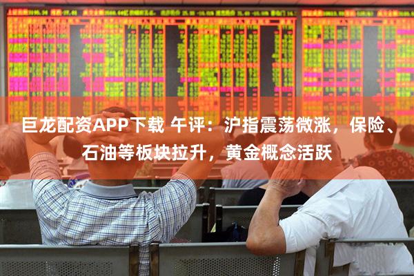 巨龙配资APP下载 午评：沪指震荡微涨，保险、石油等板块拉升，黄金概念活跃
